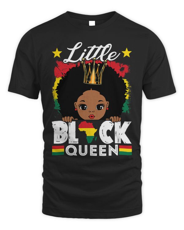 Little Black Queen BHM BLM Pride Little Melanin Girl Girls