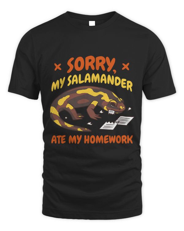 Sorry My Salamander Ate My Homework Kids Funny Design Outfit