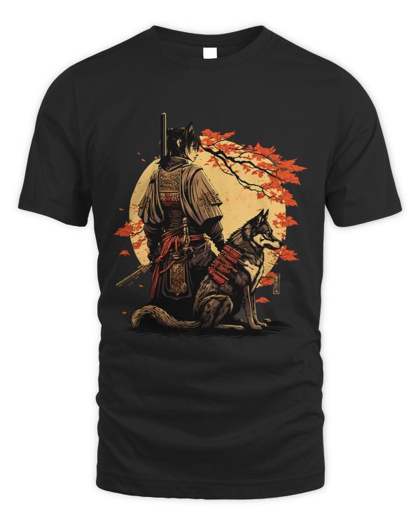 Japanese Art Ninja Ukiyoe Anime Style Samurai Kai Ken