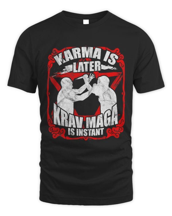 Krav Maga tshirt for men Self Defense Fight Fighting