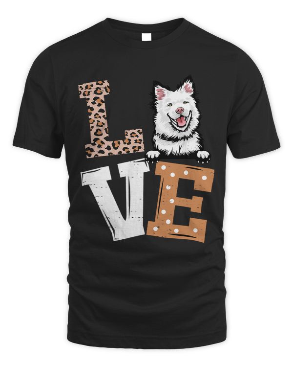 I Love My Finnish Lapphund Funny Dog Lovers Leopard Print