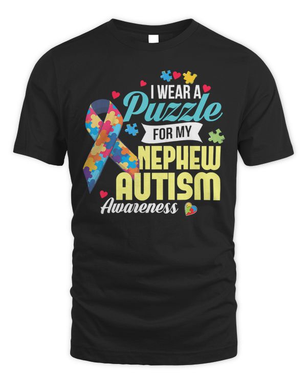 Autism Autistic I Wear A Puzzle For My Nephew Autism Awareness