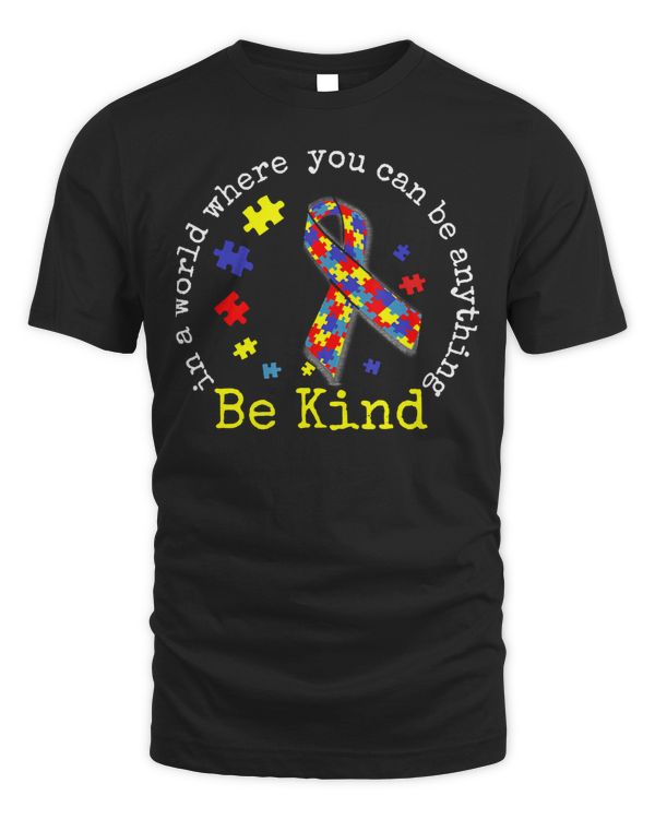 Autism Autistic Kindness In The World Ribbon Puzzle Pieces Autism Awareness Autism Awareness