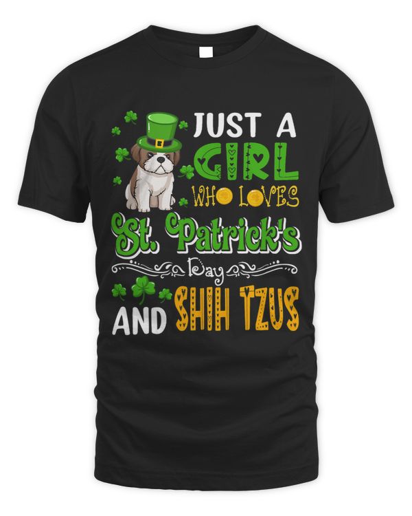 Just A Girl Who Loves St.Patricks Day And Shih Tzus Dog