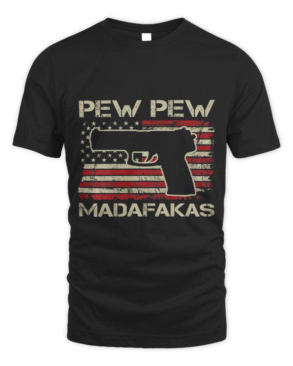 Pew Pew Madafakas 9mm .45 Gun Ammo Funny Pistol (ON BACK)