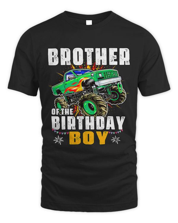 Monster Truck Family Matching Brother Of The Birthday Boy