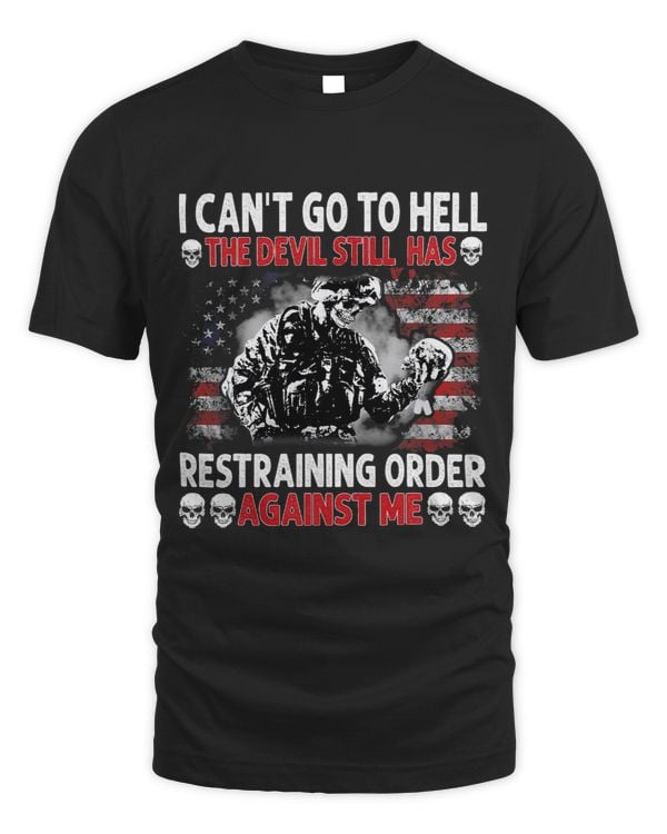 Mens I Cant Go To Hell The Devil Still Has Restraining Order