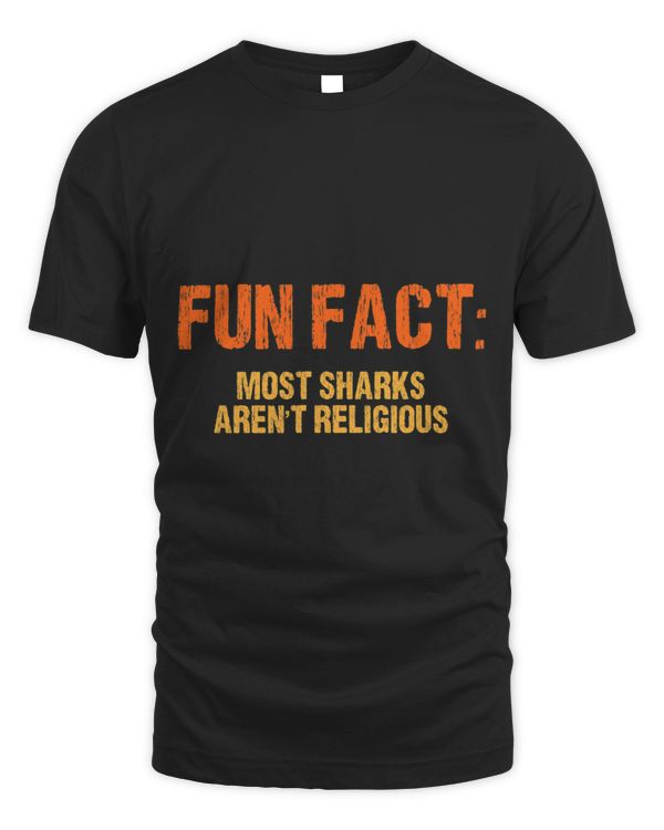 Most Sharks Arent Religious Funny Animal Pun Humor