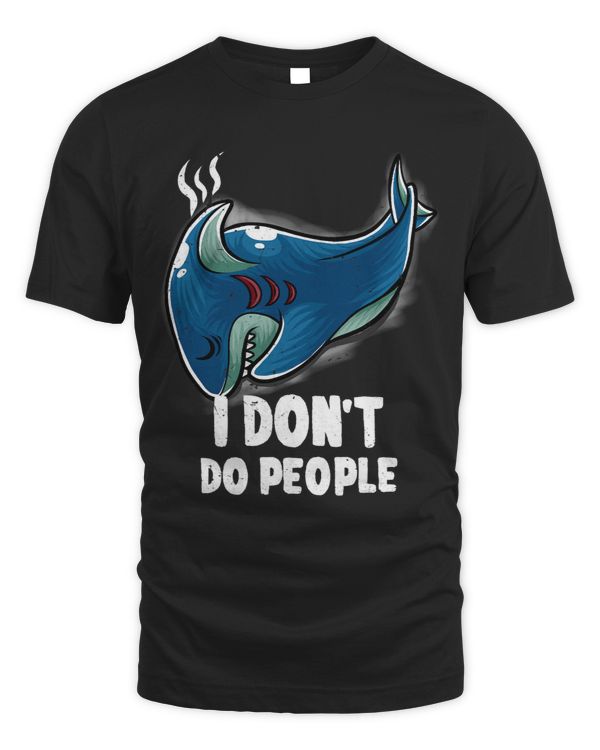 I Dont Do People Introvert Sleeping Nerd Shark Geek