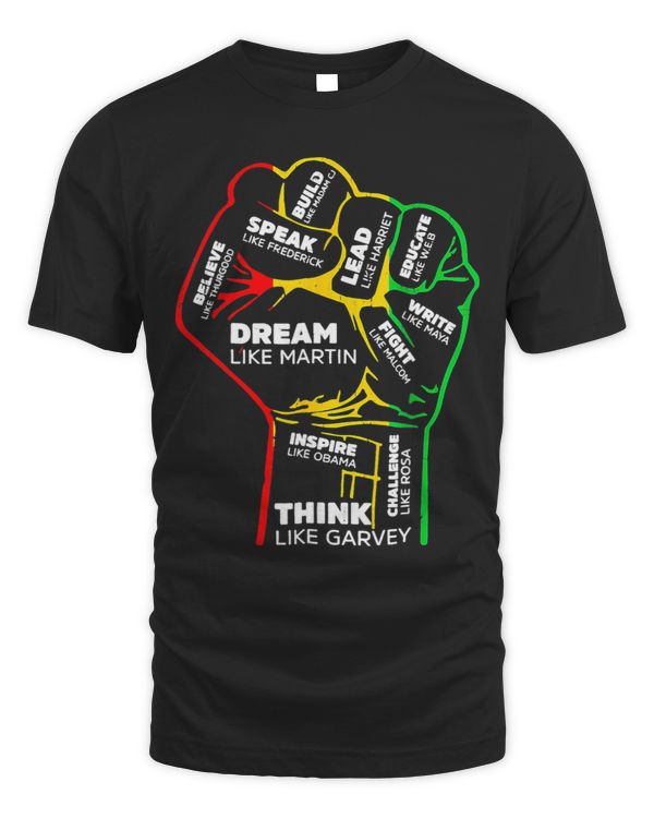 Inspiring Black Leaders Power Fist Hand Black History Month 6