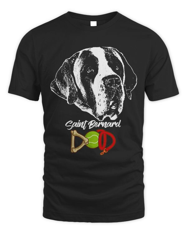 Cute Saint Bernard Dad