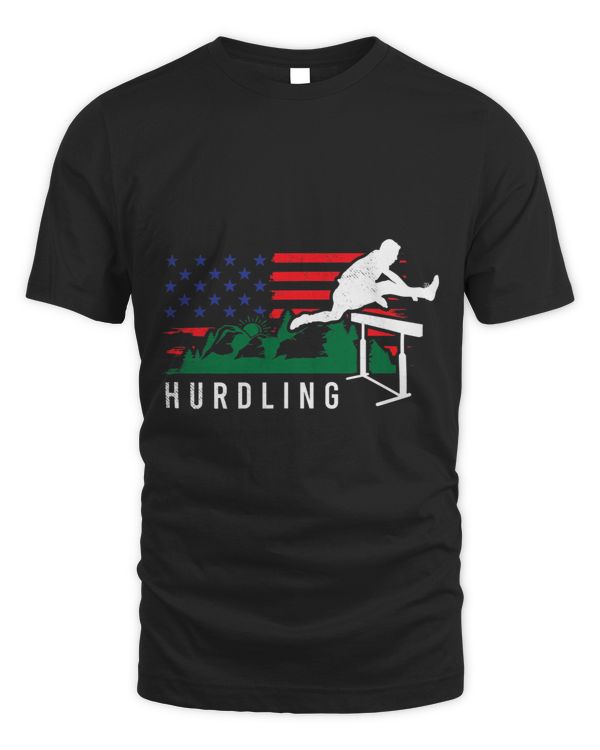 hurdles cool nature art in flag theme