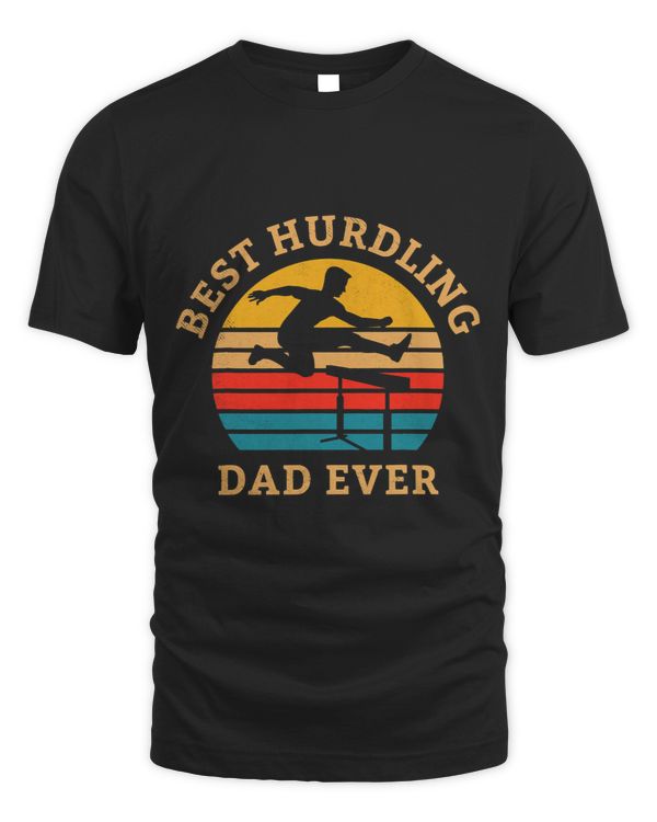 hurdles DAD retro sunset vintage style