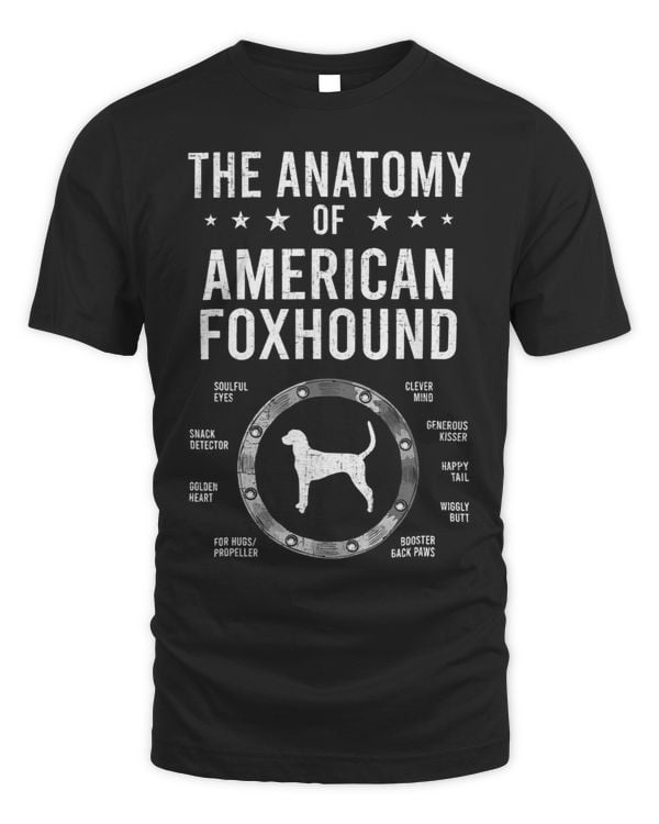 Anatomy of American Foxhound Dog Lover