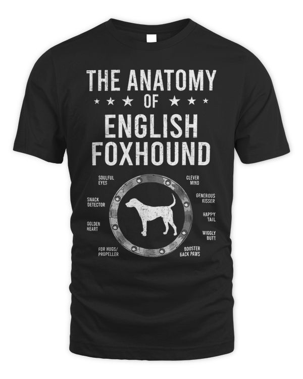 Anatomy of English Foxhound Dog Lover