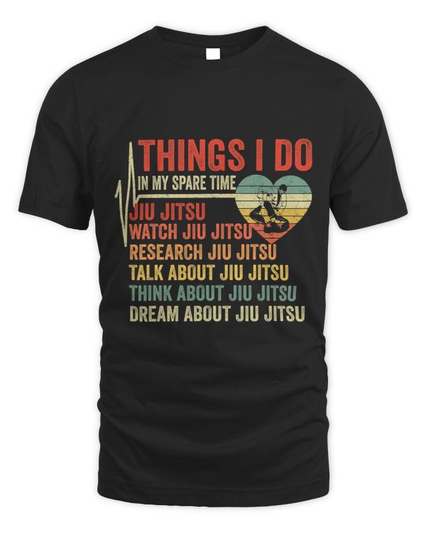Jiu Jitsu Heartbeat Thing I Do In My Spare Time BJJ JiuJitsu