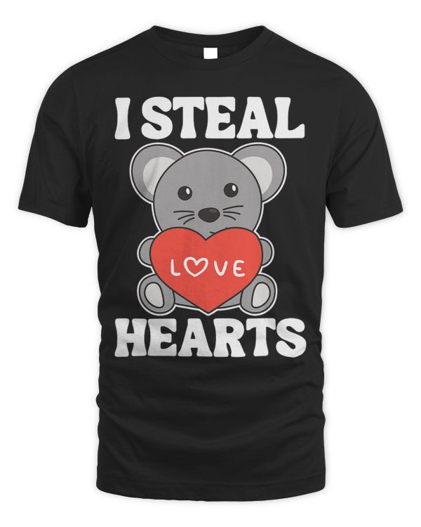 Mouse For Valentines Day Cute Animals I Steal Hearts