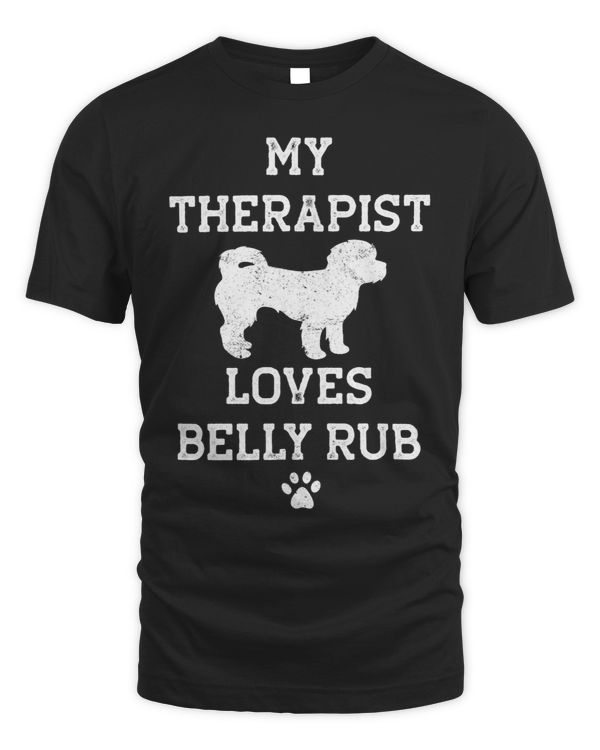Funny ShihPoo My Therapist Loves Belly Rub