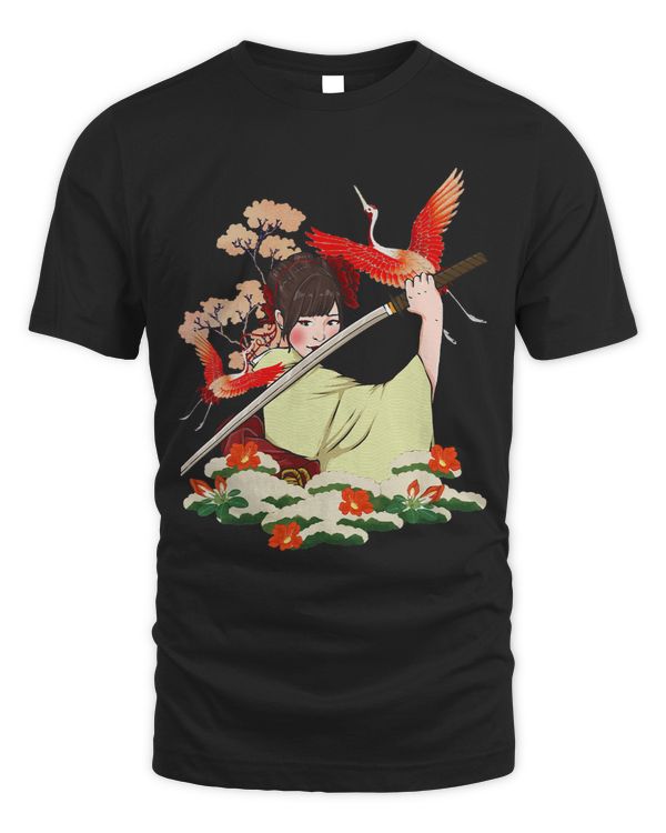 Samurai Warrior Bushido Code Japanese Girl Swordsmen Vintage