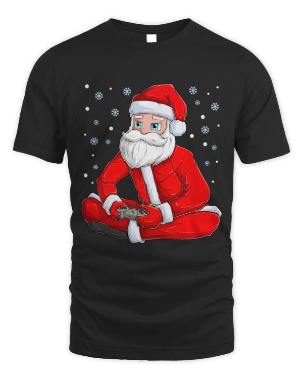 Santa Gamer Christmas Video Game Controller Xmas Gaming Boys