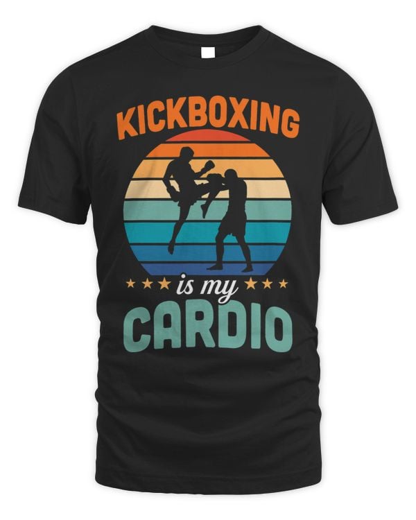 Kickboxing Is My Cardio Funny Vintage Retro Style Training