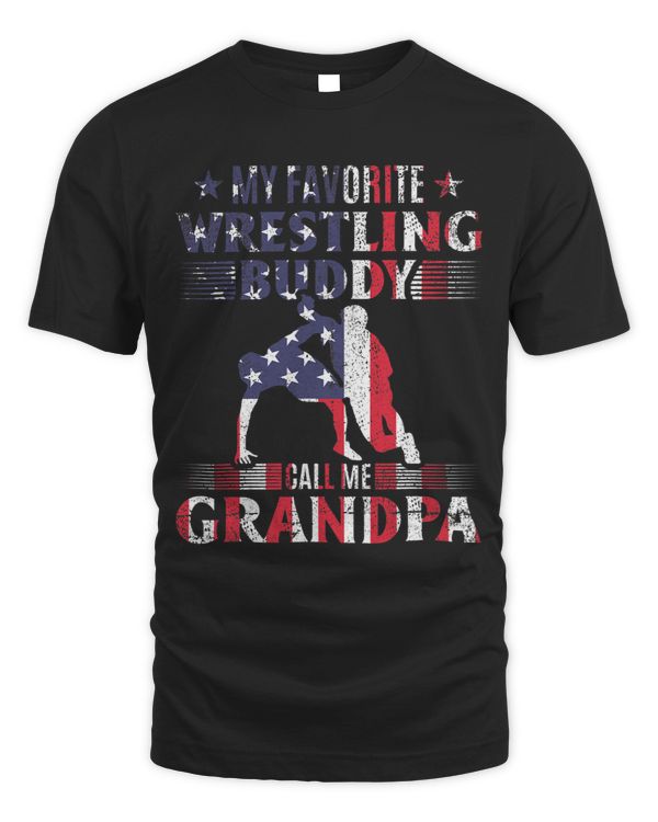 Mens My Favorite Wrestling Buddy call me Grandpa I Wrestling