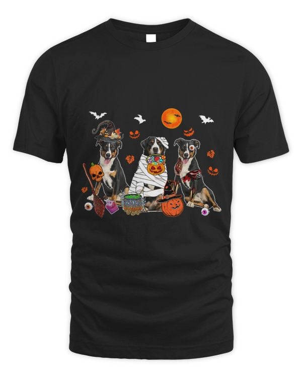 Three Greater Swiss Mountains Witch Scary Mummy Halloween