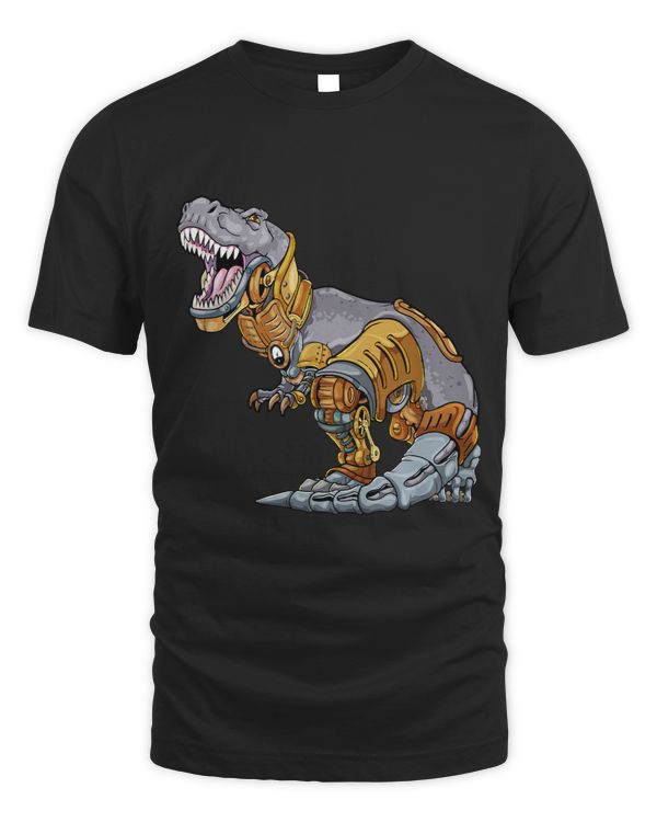Steampunk Dinosaur Mechanical Gears Fantasy Industrial Goth