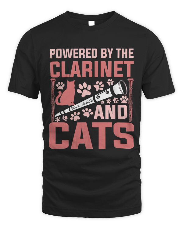 Powered By The Clarinet And Cats Funny Clarinet Player