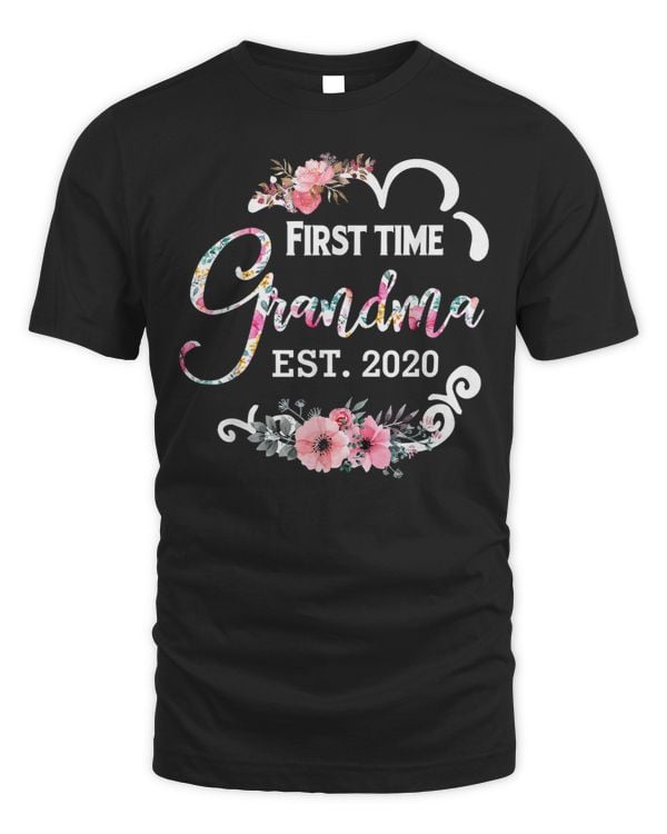 Mother Grandma First Time Grandma Est 2020 Flora Soon To Be Grandma 245 Mom Grandmother