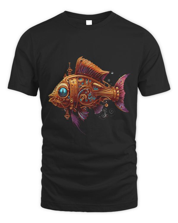Steampunk Mechanical Fish Vintage Ornamental Machine