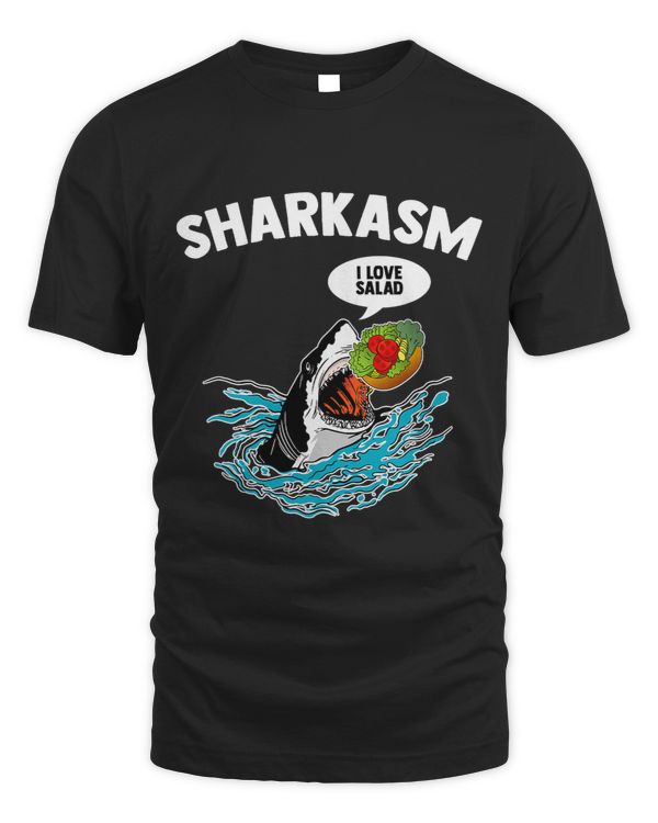 Sarcastic Shark Meme Humorous Vegetarian Vegan