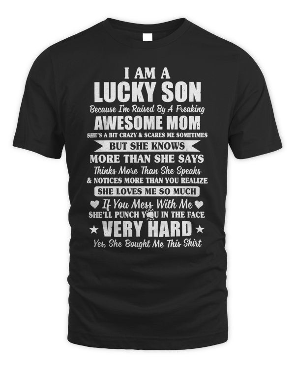 Mother Grandma I Am A Lucky Son Im Raised By A Freaking Awesome Mom19 Mom Grandmother
