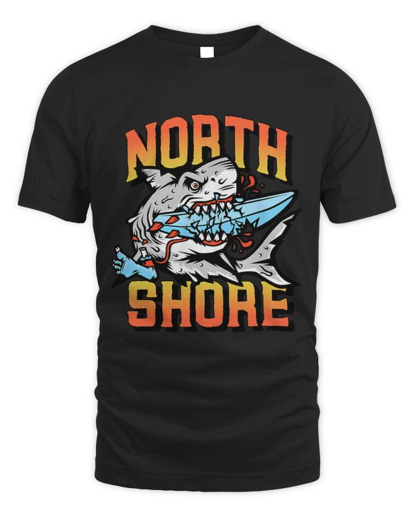 North Shore Hawaii Surf Paradise Graphic Shark