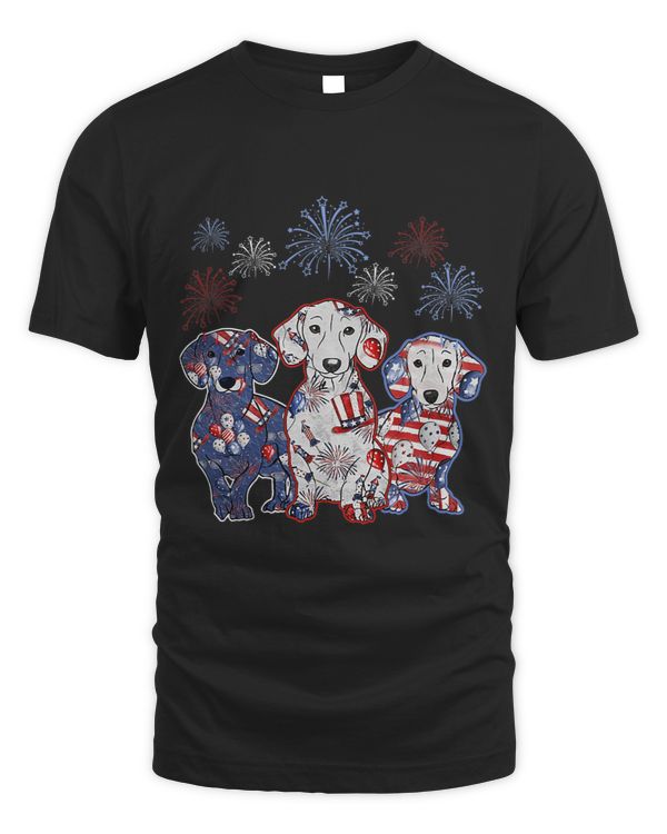 Love Dog Firework Sunglasses America Dog 4th of July