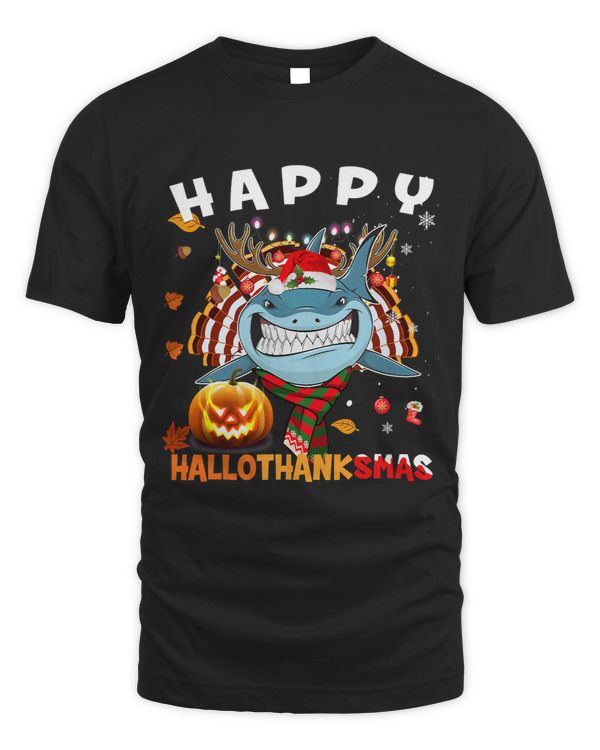 Shark Thankgiving Halloween Christmas Happy Hallothanksmas 108