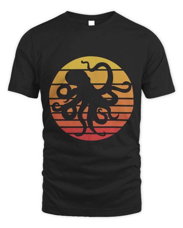 Retro Octopus Kraken Tentacles Marine Biology Octopus Lover3