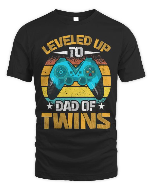 Leveled up to Dad Of Twins Fathers Day Gift