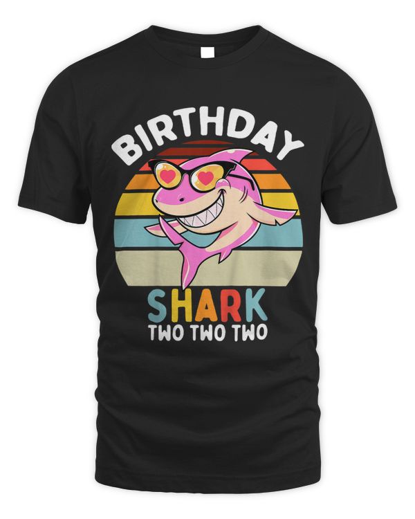 Kids Shark 2nd Birthday Girls 2 Year Old Girl Matching Family