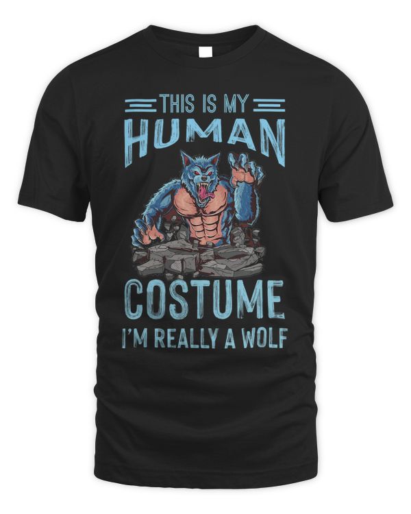 Scary Wolf Costume Werwolf Full Moon Howling