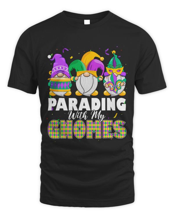 Parading With My Gnomies Carnival Mask Fat Tuesday Parade