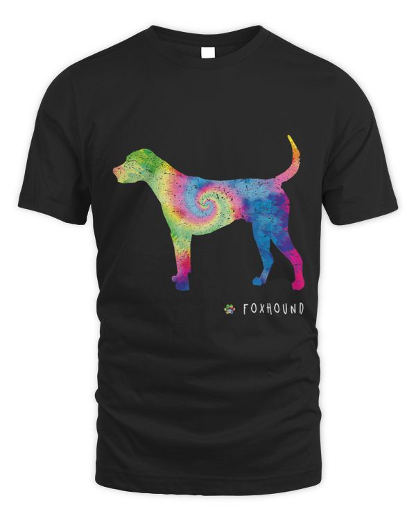 Foxhound Lover Cute Puppy Pet Dog Owner Hippy Tie Dye
