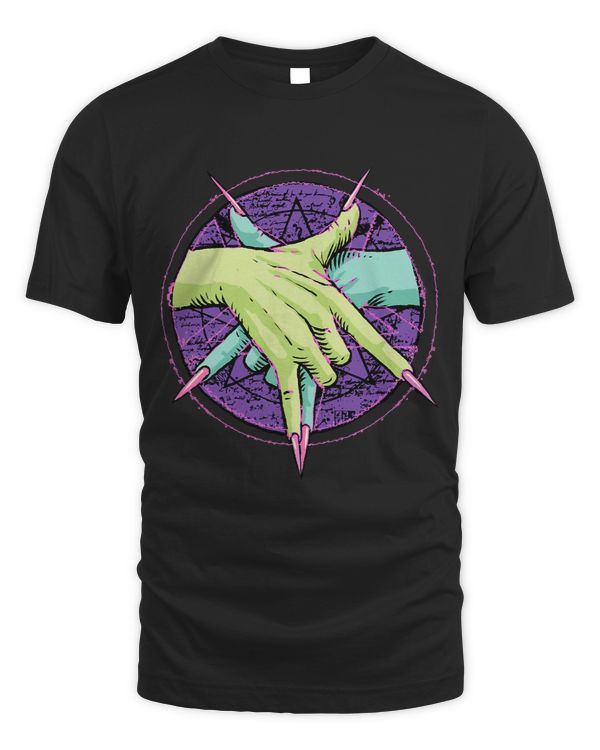 Pastel Goth Handshake Pentagram 666 Satanic Emo Punk Occult
