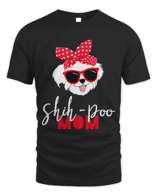 Dog Lovers T Shirt ShihPoo Mom Fur Mama Shirt