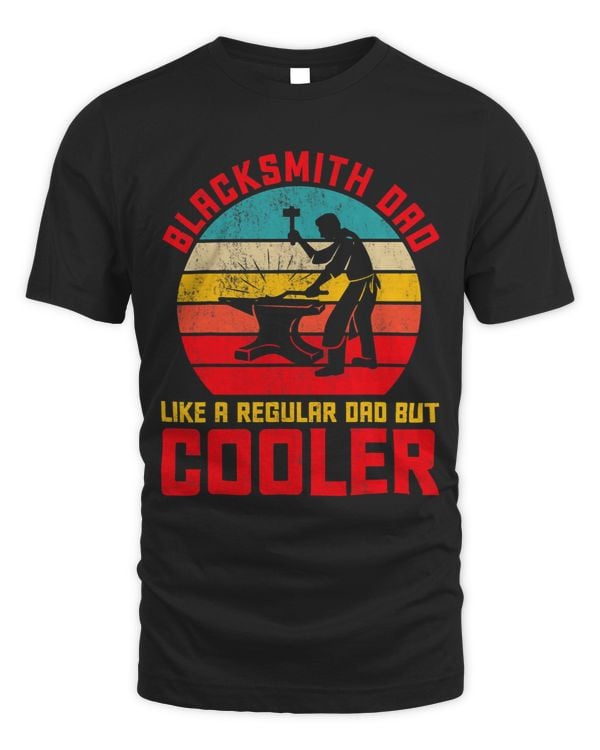 Blacksmith Dad Funny Forging Forge Anvil Father Mens