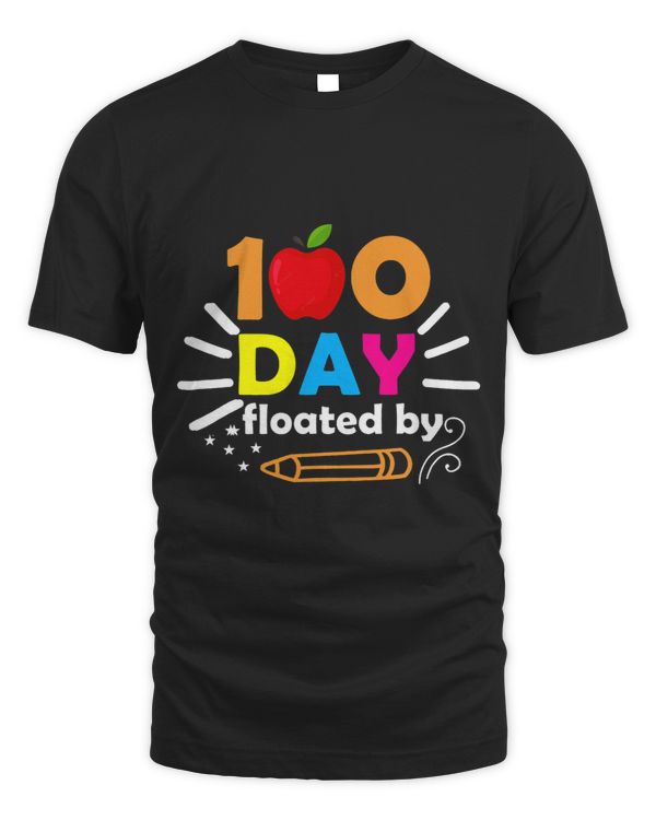 100 Day Floated By Pencil Stars School Apple