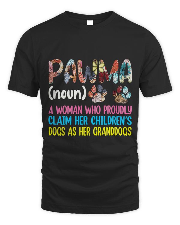 Paw Grandma Definition Proudly Claims Granddogs Floral Paw
