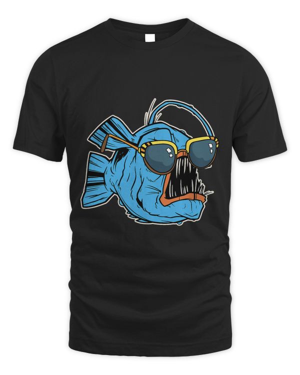Funny Anglerfish With Shades Outfit Love Angler Fish