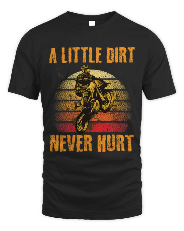 Funny Dirt Bike Retro Motorcycle Boys Teens Men