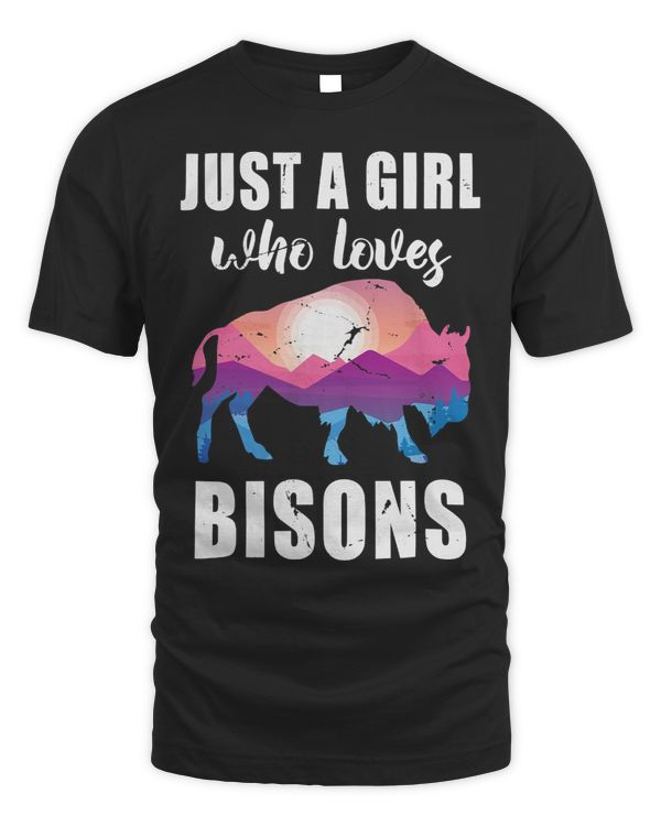 Buffalo Kids Just A Girl Who Loves Bisons
